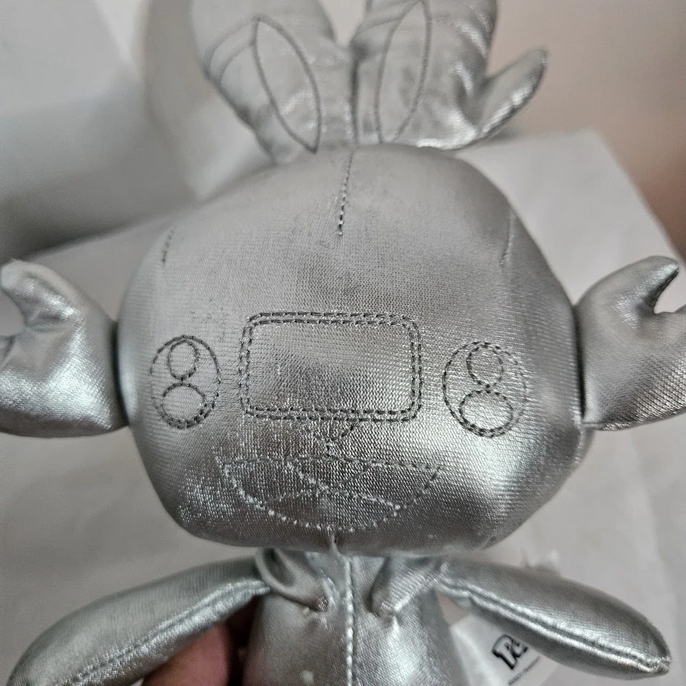 2021 Silver Scorbunny Plush Pokemon 25th Anniversary Rabbit Metallic 15